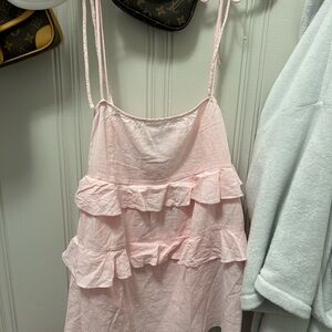 edikted NWT mini dress pink ruffles